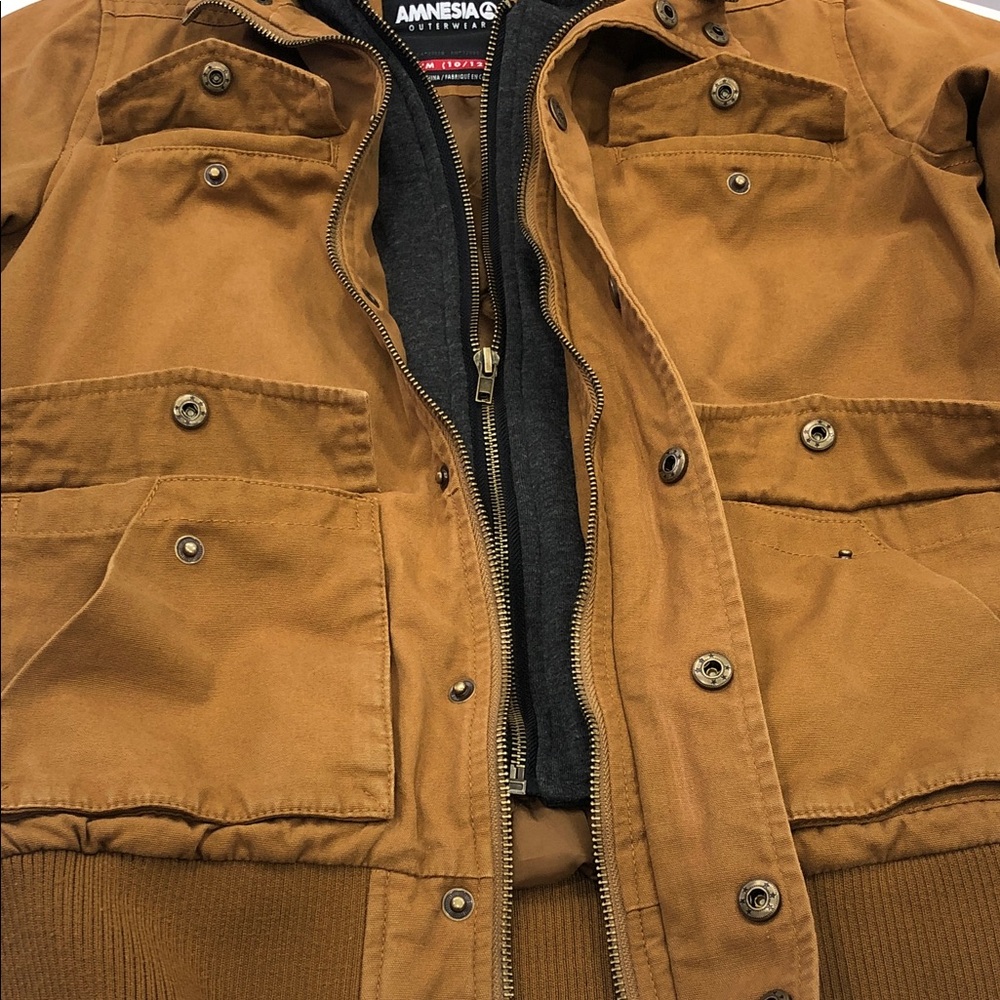 Rugged-Style Canvas Jacket – Boys’ Size Medium (10–12) – Amnesia Outerwear - Picture 6 of 14